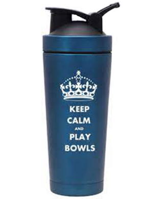 Keep Calm & Play Bowls Vacuum Flask 720cl - Navy